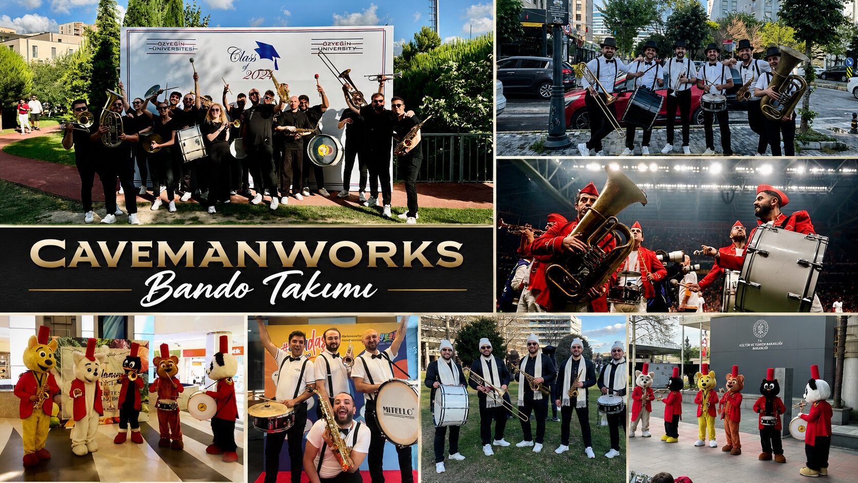 Cavemanworks Bando Takımı kolaj görseli